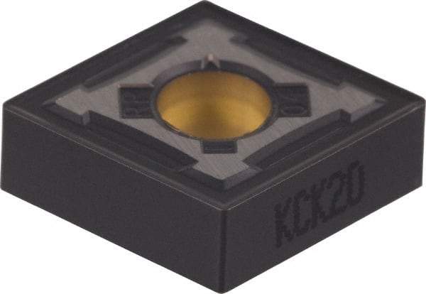 Kennametal - CNMG543 RP Grade KCK15 Carbide Turning Insert - TiCN/Al2O3 Finish, 80° Diamond, 5/8" Inscr Circle, 1/4" Thick, 3/64" Corner Radius - Americas Industrial Supply