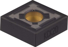 Kennametal - CNMG543 RP Grade KCK15 Carbide Turning Insert - TiCN/Al2O3 Finish, 80° Diamond, 5/8" Inscr Circle, 1/4" Thick, 3/64" Corner Radius - Americas Industrial Supply