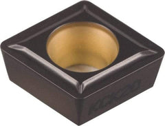 Kennametal - CPMT32.52 LF Grade KCK05 Carbide Turning Insert - TiCN/Al2O3 Finish, 80° Diamond, 3/8" Inscr Circle, 5/32" Thick, 1/32" Corner Radius - Americas Industrial Supply