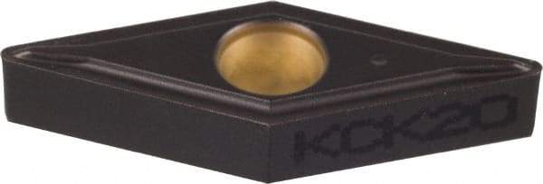 Kennametal - VBMT332 LF Grade KCK20 Carbide Turning Insert - TiCN/Al2O3 Finish, 35° Diamond, 3/8" Inscr Circle, 3/16" Thick, 1/32" Corner Radius - Americas Industrial Supply