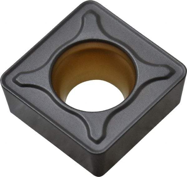 Kennametal - SCMT433 MF Grade KCK20 Carbide Turning Insert - TiCN/Al2O3 Finish, 90° Square, 1/2" Inscr Circle, 3/16" Thick, 3/64" Corner Radius - Americas Industrial Supply
