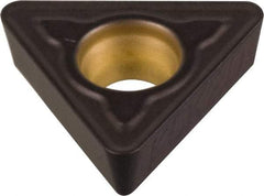 Kennametal - TPMT32.52 MF Grade KCK15 Carbide Turning Insert - TiCN/Al2O3 Finish, 60° Triangle, 3/8" Inscr Circle, 5/32" Thick, 1/32" Corner Radius - Americas Industrial Supply
