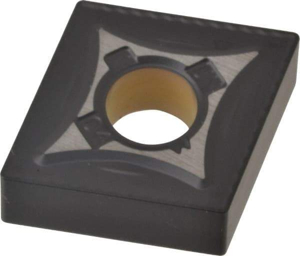 Kennametal - CNMG431 UN Grade KCK20 Carbide Turning Insert - TiCN/Al2O3 Finish, 80° Diamond, 1/2" Inscr Circle, 3/16" Thick, 1/64" Corner Radius - Americas Industrial Supply