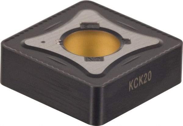 Kennametal - SNMG543 UN Grade KCK20 Carbide Turning Insert - TiCN/Al2O3 Finish, 90° Square, 5/8" Inscr Circle, 1/4" Thick, 3/64" Corner Radius - Americas Industrial Supply