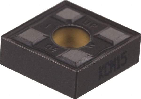 Kennametal - CNMG543 UP Grade KCM35 Carbide Turning Insert - TiN/TiCN/Al2O3 Finish, 80° Diamond, 5/8" Inscr Circle, 1/4" Thick, 3/64" Corner Radius - Americas Industrial Supply