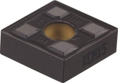 Kennametal - CNMG543 UP Grade KCM35 Carbide Turning Insert - TiN/TiCN/Al2O3 Finish, 80° Diamond, 5/8" Inscr Circle, 1/4" Thick, 3/64" Corner Radius - Americas Industrial Supply