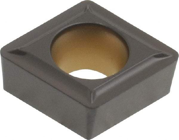 Kennametal - CCMT32.52 LF Grade KCM25 Carbide Turning Insert - TiN/TiCN/Al2O3 Finish, 80° Diamond, 3/8" Inscr Circle, 5/32" Thick, 1/32" Corner Radius - Americas Industrial Supply