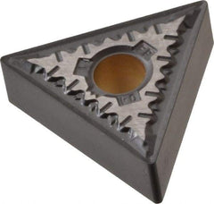 Kennametal - TNMG331 FP Grade KCM15 Carbide Turning Insert - TiCN/Al2O3 Finish, 60° Triangle, 3/8" Inscr Circle, 3/16" Thick, 1/64" Corner Radius - Americas Industrial Supply