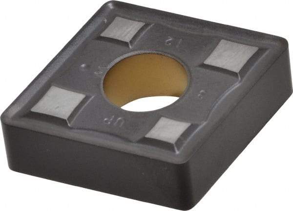 Kennametal - CNMG643 UP Grade KCM25 Carbide Turning Insert - TiN/TiCN/Al2O3 Finish, 80° Diamond, 3/4" Inscr Circle, 1/4" Thick, 3/64" Corner Radius - Americas Industrial Supply
