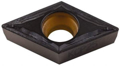 Kennametal - DCMT32.51 FP Grade KCP25 Carbide Turning Insert - TiCN/Al2O3 Finish, 55° Diamond, 3/8" Inscr Circle, 5/32" Thick, 1/64" Corner Radius - Americas Industrial Supply