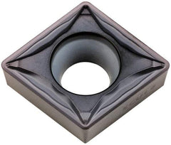 Kennametal - CCMT432 FP Grade KCU10 Carbide Turning Insert - TiAlN Finish, 80° Diamond, 1/2" Inscr Circle, 3/16" Thick, 1/32" Corner Radius - Americas Industrial Supply