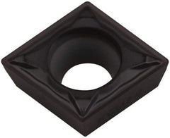 Kennametal - CPMT32.51 FP Grade KCU10 Carbide Turning Insert - TiAlN Finish, 80° Diamond, 3/8" Inscr Circle, 5/32" Thick, 1/64" Corner Radius - Americas Industrial Supply