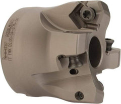 Iscar - 4 Inserts, 1.37" Cutter Diam, 0.08" Max Depth of Cut, Indexable High-Feed Face Mill - 3/4" Arbor Hole Diam, 1-3/4" High, FF FWX-08 Toolholder, H600 WXCU 08 Inserts, Series FF FWX - Americas Industrial Supply