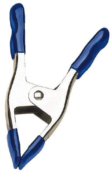 Irwin - 2" Jaw Opening Capacity, 2" Throat Depth, Spring Clamp - Metal Body, 6" OAL - Americas Industrial Supply