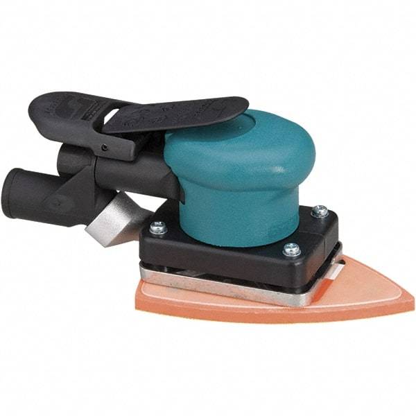 Dynabrade - 10,000 OPM, 13 CFM Air Consumption, Palm Air Orbital Sander - Rectangular Pad, 1/4 NPT Inlet - Americas Industrial Supply