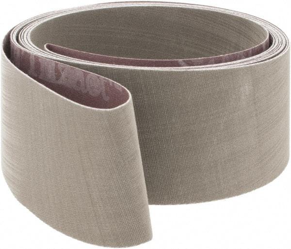 3M - 2" Wide x 132" OAL, 16 Trizact Grit, Aluminum Oxide Abrasive Belt - Aluminum Oxide, Super Fine, Coated, JE Weighted Cloth Backing, Series 307EA - Americas Industrial Supply
