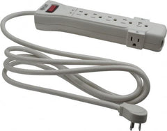 Tripp-Lite - 7 Outlets, 120 Volts, 15 Amps, 7' Cord, Power Outlet Strip - Free Hanging, Keyhole Mount, 5-15P NEMA Configuration, 10.3" Strip, UL1449 3rd Edition - Americas Industrial Supply