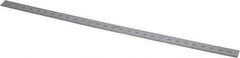 SPI - 300mm Long, 0.5, 1mm Graduation, Flexible Steel Rule - Metric Graduation Style, 1/2" Wide, Silver, Satin Chrome Finish - Americas Industrial Supply
