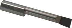 Accupro - 0.32" Min Bore Diam, 1.6" Max Bore Depth, 3/8 Shank Diam, Boring Bar - Left Hand Cut, Solid Carbide, Bright Finish - Exact Industrial Supply