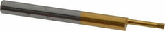 Accupro - 0.06" Min Bore Diam, 0.3" Max Bore Depth, 1/8 Shank Diam, Boring Bar - Right Hand Cut, Solid Carbide, TiN Finish - Exact Industrial Supply