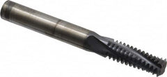 Accupro - M20x2.50 Metric Coarse, 0.4701" Cutting Diam, 4 Flute, Solid Carbide Helical Flute Thread Mill - Internal Thread, 32mm LOC, 100mm OAL, 12mm Shank Diam - Americas Industrial Supply