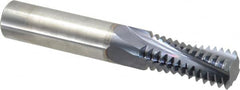 Accupro - M24x3.00 Metric Coarse, 0.6201" Cutting Diam, 4 Flute, Solid Carbide Helical Flute Thread Mill - Internal Thread, 35mm LOC, 100mm OAL, 16mm Shank Diam - Americas Industrial Supply