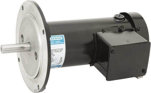 Leeson - 1/4 Max hp, 1,750 Max RPM, Permanent Magnet DC Motors Electric AC DC Motor - 115 V Input, 34G56C Frame, C-Face Mount, TEFC Enclosure - Americas Industrial Supply