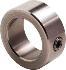 Climax Metal Products - 3/32" Bore, Stainless Steel, Set Screw Shaft Collar - 3/8" Outside Diam, 3/16" Wide - Americas Industrial Supply