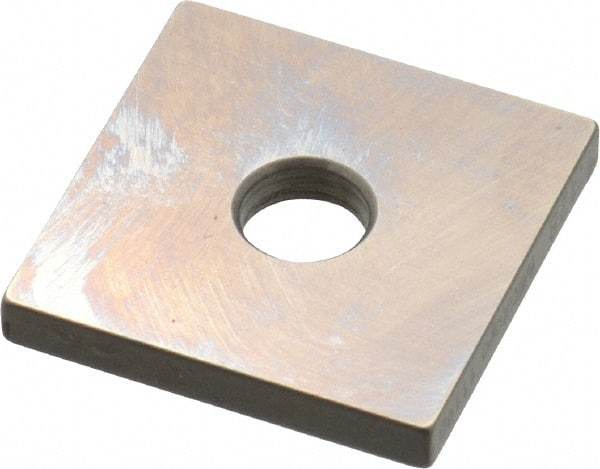 Mitutoyo - 0.128" Square Steel Gage Block - Accuracy Grade 0, Includes Certificate of Inspection - Americas Industrial Supply
