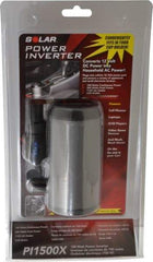 Solar - 2 Connection, 12 VDC Input, 120 VAC Output, 300 Peak Wattage, Power Inverter - 150 Watt Continuous Output Power - Americas Industrial Supply