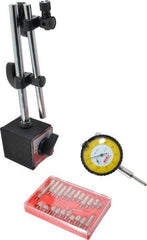Value Collection - 0.001" Graduation, Indicator & Base Kit - 0.001 Inch Graduation, Includes Indicator, Magnetic Base, Point Set - Americas Industrial Supply