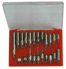 Value Collection - 0.001" Graduation, 0-100 Dial Reading, Indicator & Base Kit - 2" Base Length x 2" Base Width x 2-1/2" Base Height, 2-3/16" Dial Diam - Americas Industrial Supply