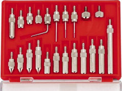 Value Collection - 22 Piece, #4-48 Inch Thread, Steel, Drop Indicator Point Kit - Use With Measuring Tool Kits 135-0010, 135-0011, 135-0006, 135-0007, 135-0012, 135-0013 - Americas Industrial Supply