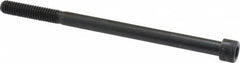 Made in USA - 5/16-18 UNC Hex Socket Drive, Socket Cap Screw - Alloy Steel, Black Oxide Finish, Partially Threaded, 5" Length Under Head - Americas Industrial Supply