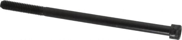 Made in USA - 5/16-18 UNC Hex Socket Drive, Socket Cap Screw - Alloy Steel, Black Oxide Finish, Partially Threaded, 5-1/2" Length Under Head - Americas Industrial Supply