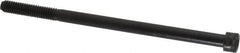 Made in USA - 5/16-18 UNC Hex Socket Drive, Socket Cap Screw - Alloy Steel, Black Oxide Finish, Partially Threaded, 5-1/2" Length Under Head - Americas Industrial Supply