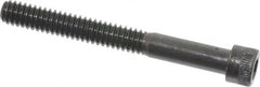 Made in USA - 1/4-20 UNC Hex Socket Drive, Socket Cap Screw - Alloy Steel, Black Oxide Finish, Partially Threaded, 2-1/4" Length Under Head - Americas Industrial Supply