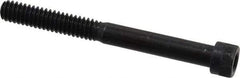 Made in USA - 1/4-20 UNC Hex Socket Drive, Socket Cap Screw - Alloy Steel, Black Oxide Finish, Partially Threaded, 2-1/2" Length Under Head - Americas Industrial Supply