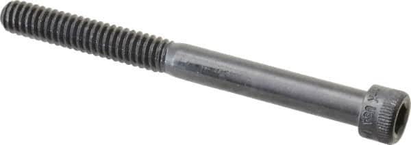 Made in USA - 1/4-20 UNC Hex Socket Drive, Socket Cap Screw - Alloy Steel, Black Oxide Finish, Partially Threaded, 2-3/4" Length Under Head - Americas Industrial Supply