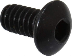 Holo-Krome - #5-40 UNC Hex Socket Drive, Button Screw - Alloy Steel, Black Oxide Finish, Fully Threaded, 1/4" Length Under Head - Americas Industrial Supply