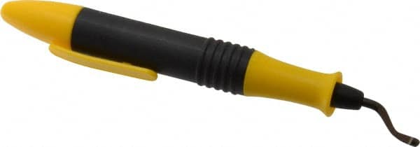 Shaviv - 11 Piece, High Speed Steel Blade, Hand Deburring Tool Set - E Blade Holder, For Hole Edge, Straight Edge - Americas Industrial Supply