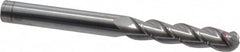 Accupro - 3/8" Diam, 1-3/4" LOC, 3 Flute Solid Carbide Ball End Mill - Uncoated, Single End, 4" OAL, 3/8" Shank Diam, Spiral Flute - Americas Industrial Supply