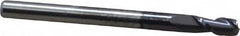 Accupro - 3mm, 6mm LOC, 3mm Shank Diam, 38mm OAL, 2 Flute, Solid Carbide Square End Mill - Single End, AlTiN Finish, Spiral Flute, 40° Helix, Centercutting, Right Hand Cut, Right Hand Flute - Americas Industrial Supply