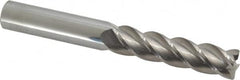 Accupro - 1/2", 4 Flute, Single End, Solid Carbide, 0.03" Corner Radius End Mill - 4" OAL, 40° Helix, Right Hand Flute, 2" LOC, Right Hand Cut - Americas Industrial Supply