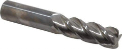 Accupro - 1", 4 Flute, Single End, Solid Carbide, 1/8" Corner Radius End Mill - 6" OAL, 40° Helix, Right Hand Flute, 3" LOC, Right Hand Cut - Americas Industrial Supply