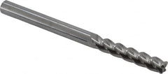 Accupro - 5/16" Diam 4 Flute Solid Carbide 0.045" Corner Radius End Mill - Americas Industrial Supply