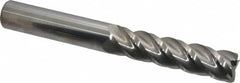 Accupro - 3/4", 4 Flute, Single End, Solid Carbide, 0.03" Corner Radius End Mill - 6" OAL, 40° Helix, Right Hand Flute, 3" LOC, Right Hand Cut - Americas Industrial Supply