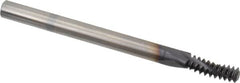 Allied Machine and Engineering - 1/4-20 UNC, 0.18" Cutting Diam, 3 Flute, Solid Carbide Helical Flute Thread Mill - Internal Thread, 1/2" LOC, 2-1/2" OAL, 3/16" Shank Diam - Americas Industrial Supply