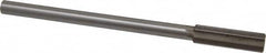 Interstate - 0.584" High Speed Steel Chucking Reamer - Straight Flute, 0.4355" Straight Shank, 2" Flute Length, 8" OAL - Americas Industrial Supply