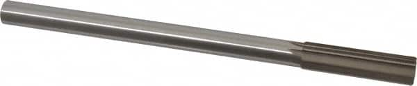 Interstate - 0.65" High Speed Steel Chucking Reamer - Straight Flute, 9/16" Straight Shank, 2-1/4" Flute Length, 9" OAL - Americas Industrial Supply